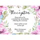 Flower wreath1 Reception Card