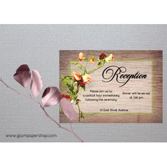 Freesia1 Reception Card