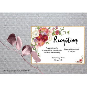 Peony1 Reception Card