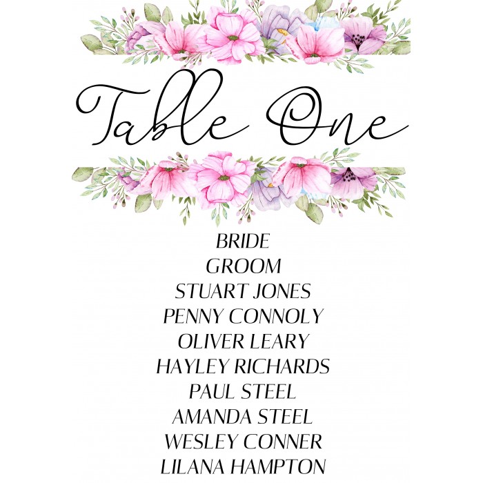 Flower wreath1 Table Plan