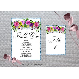 Flowers1 Table Plan