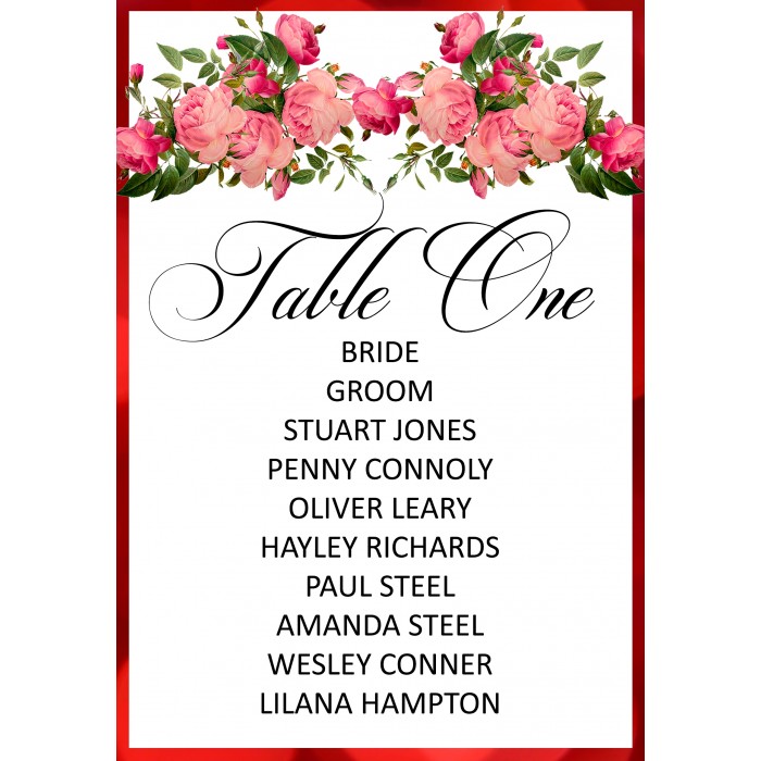 Roses1 Table Plan