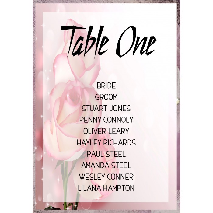 Roses2 Table Plan