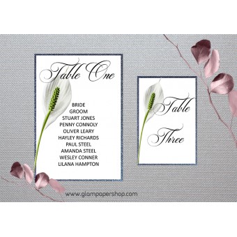 Calla1 Table Number