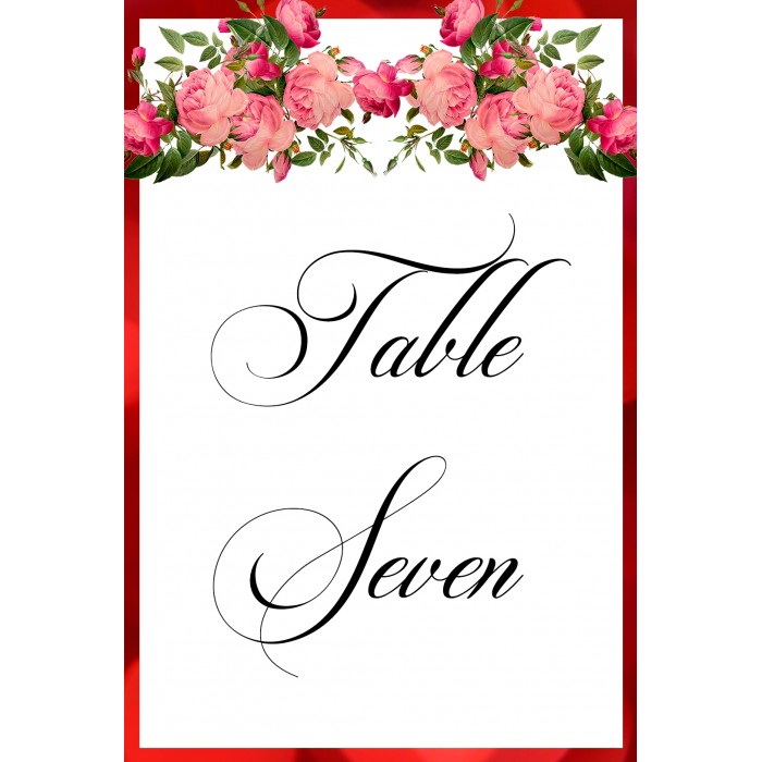 Roses1 Table Number