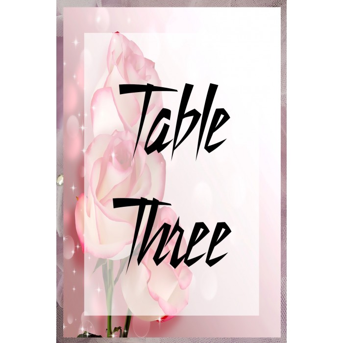 Roses2 Table Number