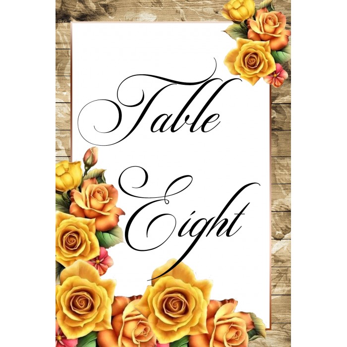 Roses3 Table Number