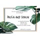 Monstera1 Wedding Invitation