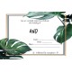 Monstera1 Wedding Invitation