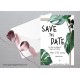 Monstera1 Save the Date Card