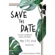 Monstera1 Save the Date Card