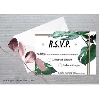 Monstera1 RSVP Card