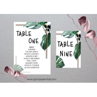 Monstera1 Table Number