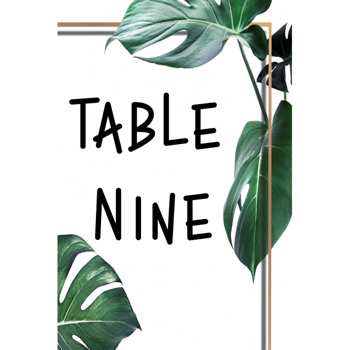 Monstera1 Table Number
