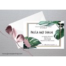 Monstera1 Wedding Invitation