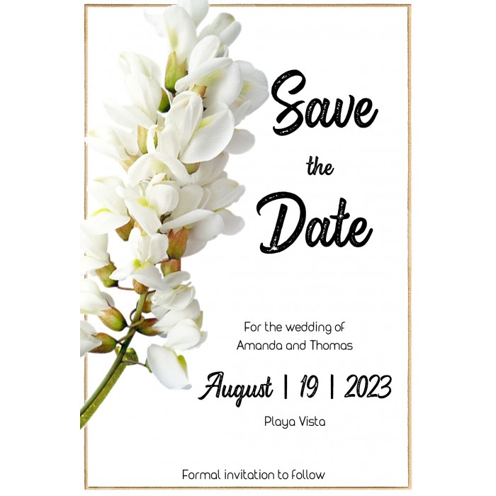 Acacia1 Save the Date Card