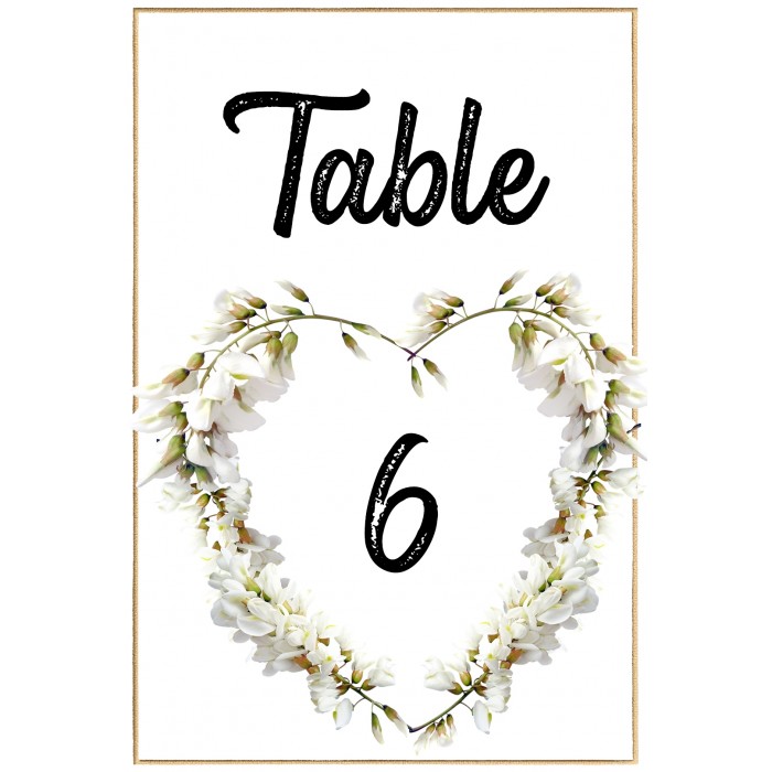 Acacia1 Table Number