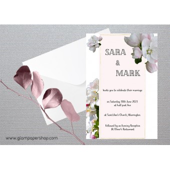 Apple Blossom1 Wedding Invitation