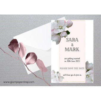 Apple Blossom1 Save the Date Card
