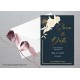 White Flowers1 Save the Date Card