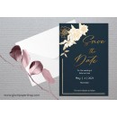 White Flowers1 Save the Date Card
