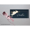 White Flowers1 Place Card