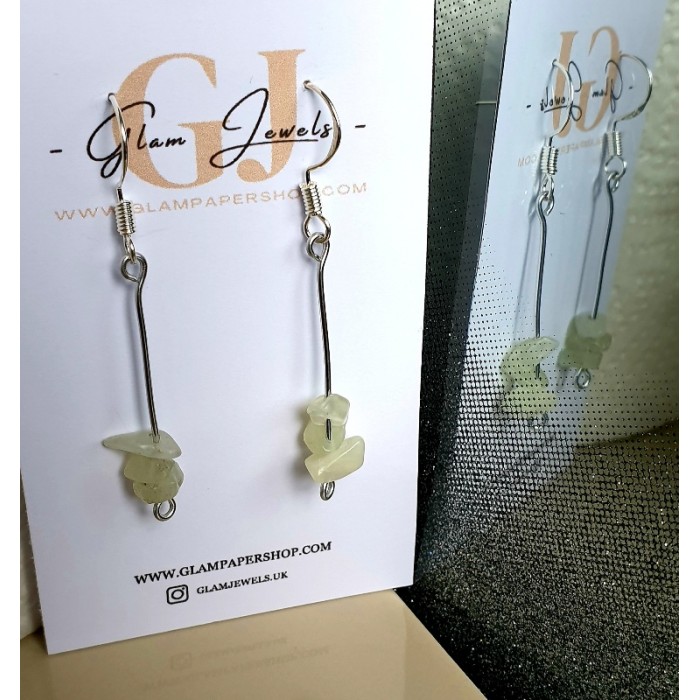 Chip Crystal Gemstone Earrings