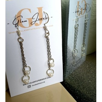 Pearl Beads Drop Earrings
