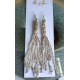 Silver Fringe Tassel Earrings