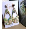 Real Seashell Teardrop Dangly Earrings