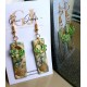 Real Seashell Rectangle Dangly Earrings