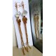 Big crystal gold tassel