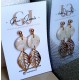 White-Gold Leaves Drop Earrings