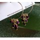 Burgundy Bicone Danglers