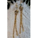 Big crystal gold tassel