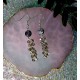 Black Crystal Beads Drop Earrings