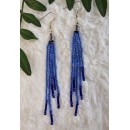 Blue Tassel Earrings