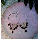 Burgundy Bicone Danglers