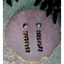 Multicolour Crystal Beads Drop Earrings