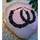 Multicolour Beads Hoop Earrings