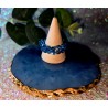 Blue Crystal Thumb Ring