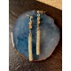 Silver Long Cylindrical Earrings