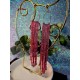 Pink Fringe XL Earrings