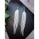 Pastel Long Fringe Earrings