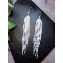 Pastel Long Fringe Earrings
