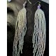 Pastel Long Fringe Earrings