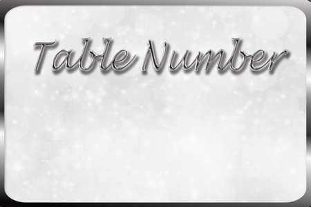 Table Numbers
